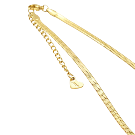 footchain gold steel snakechain2